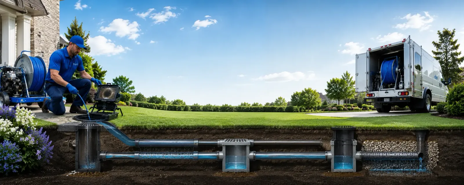 Outdoor drain cleaning information for Hilton, NY